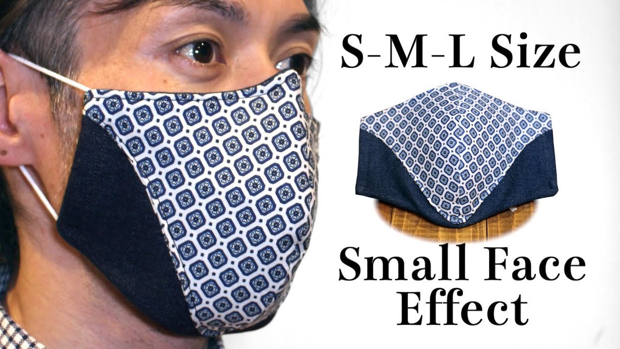 【Small Face Effect】Design Face Mask Tutorial｜DIY Printable Pattern Mask - Free PDF