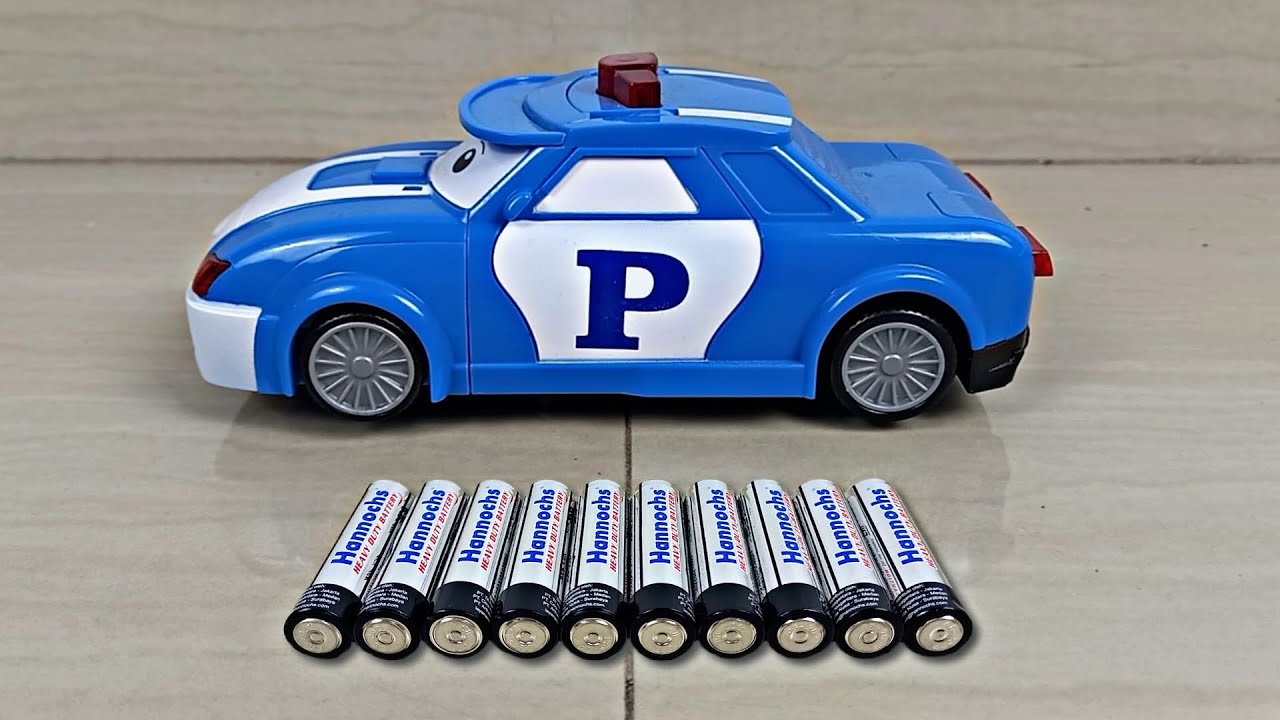 Unboxing Mobil-mobilan Mainan Anak-anak Mobil Polisi, Kereta Api Funny, Robot Police Car, Baby Toy
