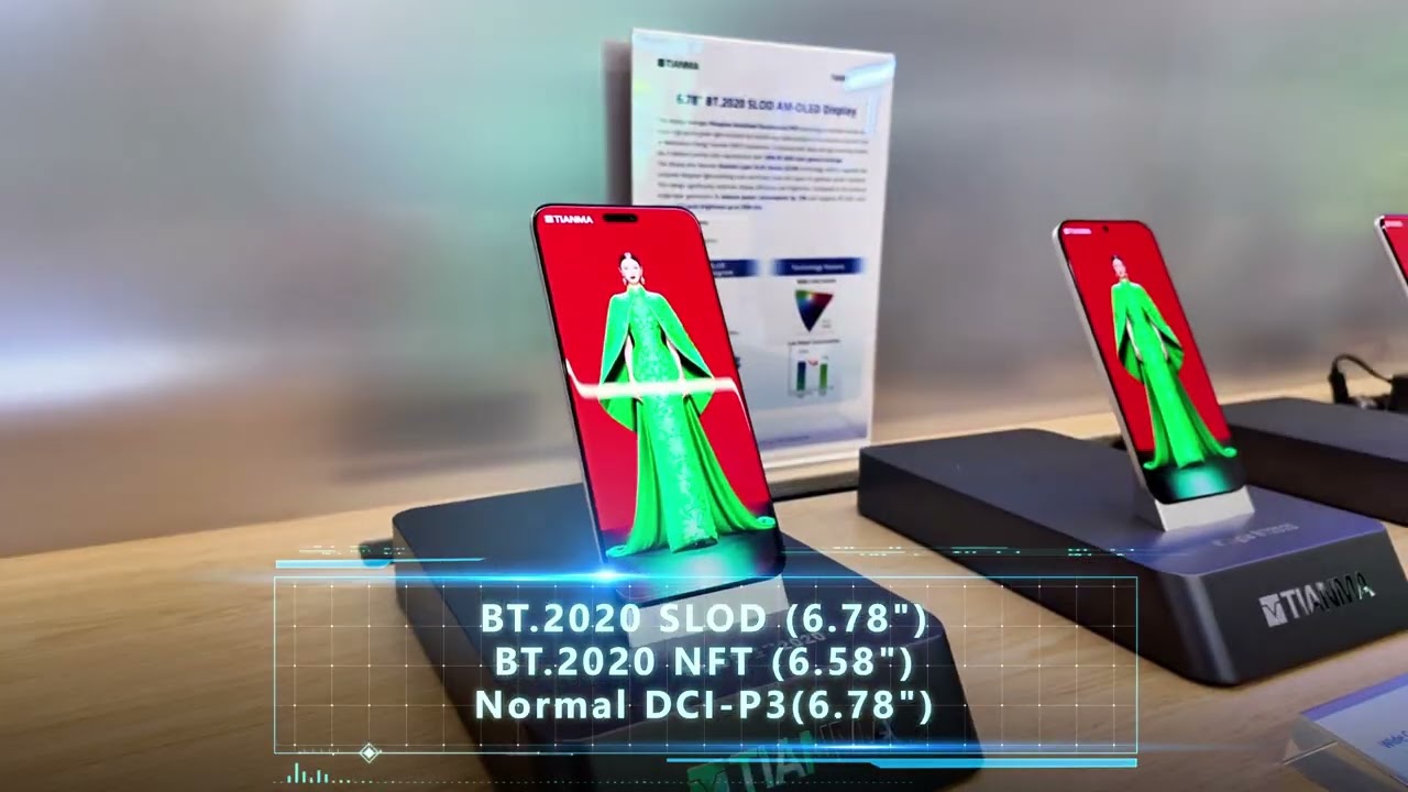 CES 2026 - Tianma Smartphone Wide Color Gamut AM OLED