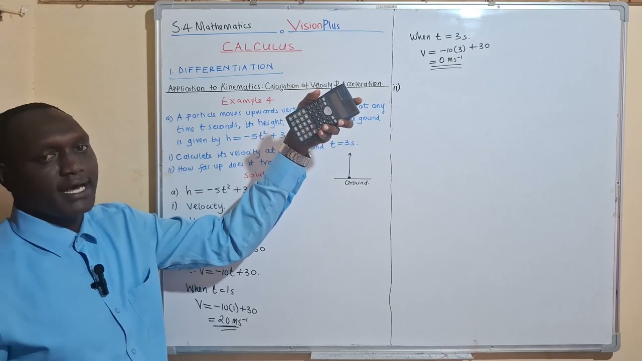 Application to Kinematics Example 4a