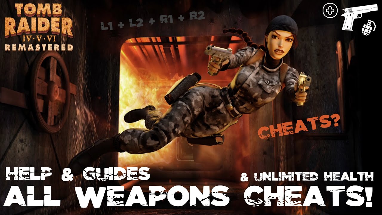 Let's Try The WEAPONS & HEALTH CHEAT! (Help & Cheats) | Tomb Raider 4-6 Remastered (PS5)