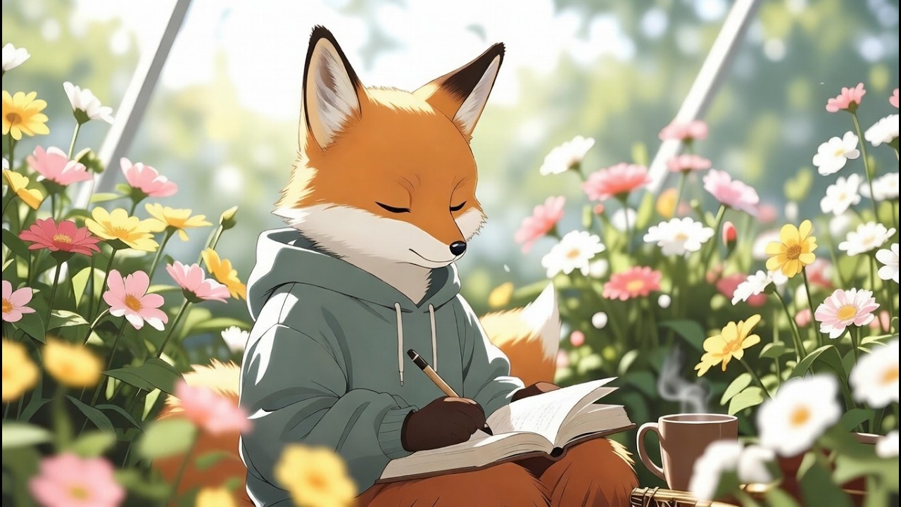 Lofi Jazz ☀️ Calm Garden Day for Sleep, Study, Focus