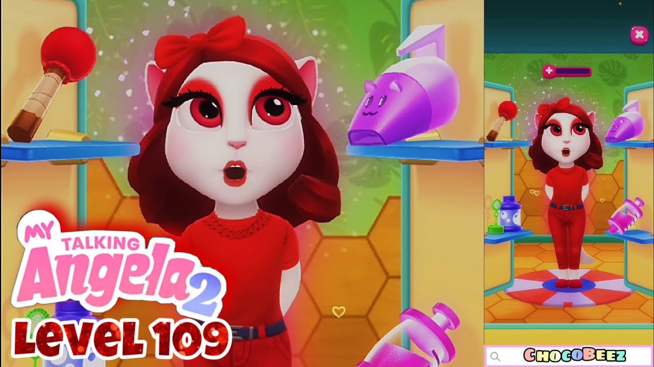 Level 109 is Red Day - My Talking Angela 2