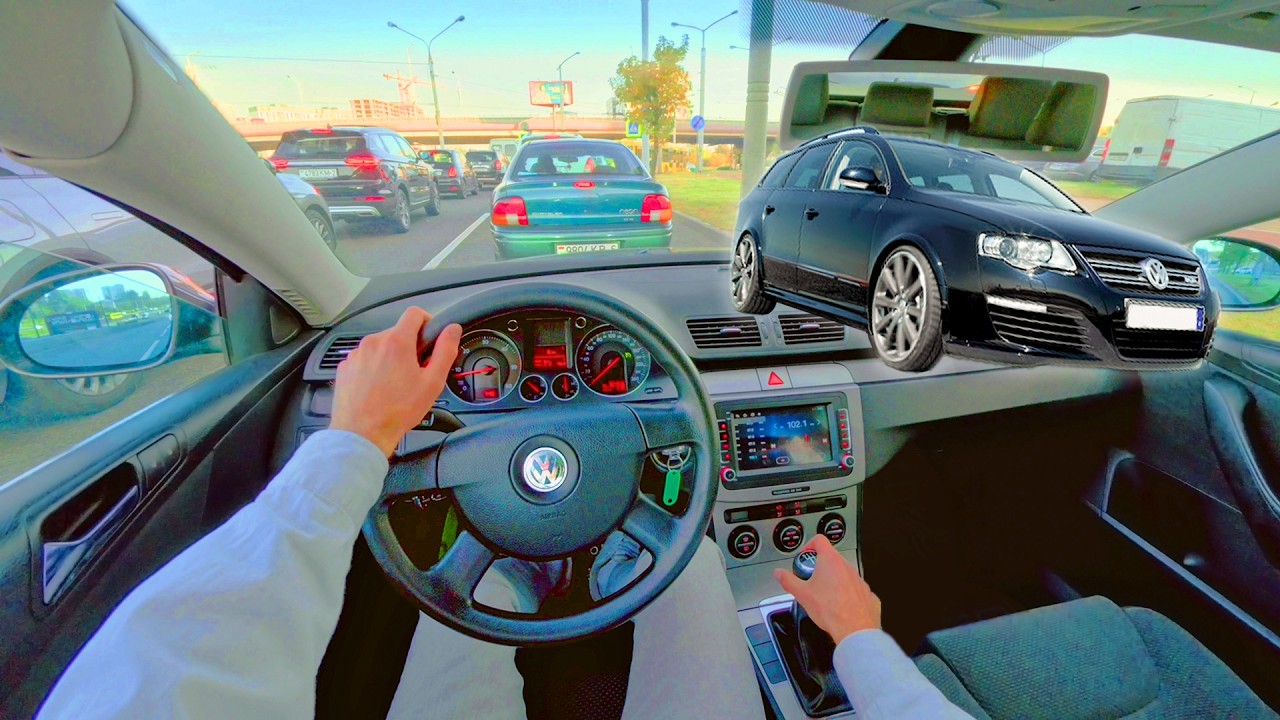 Test-Drive on a Volkswagen Passat B6 (2006) 1.9 TDI (105 hp) - Old VAG German wagon - POV Drive