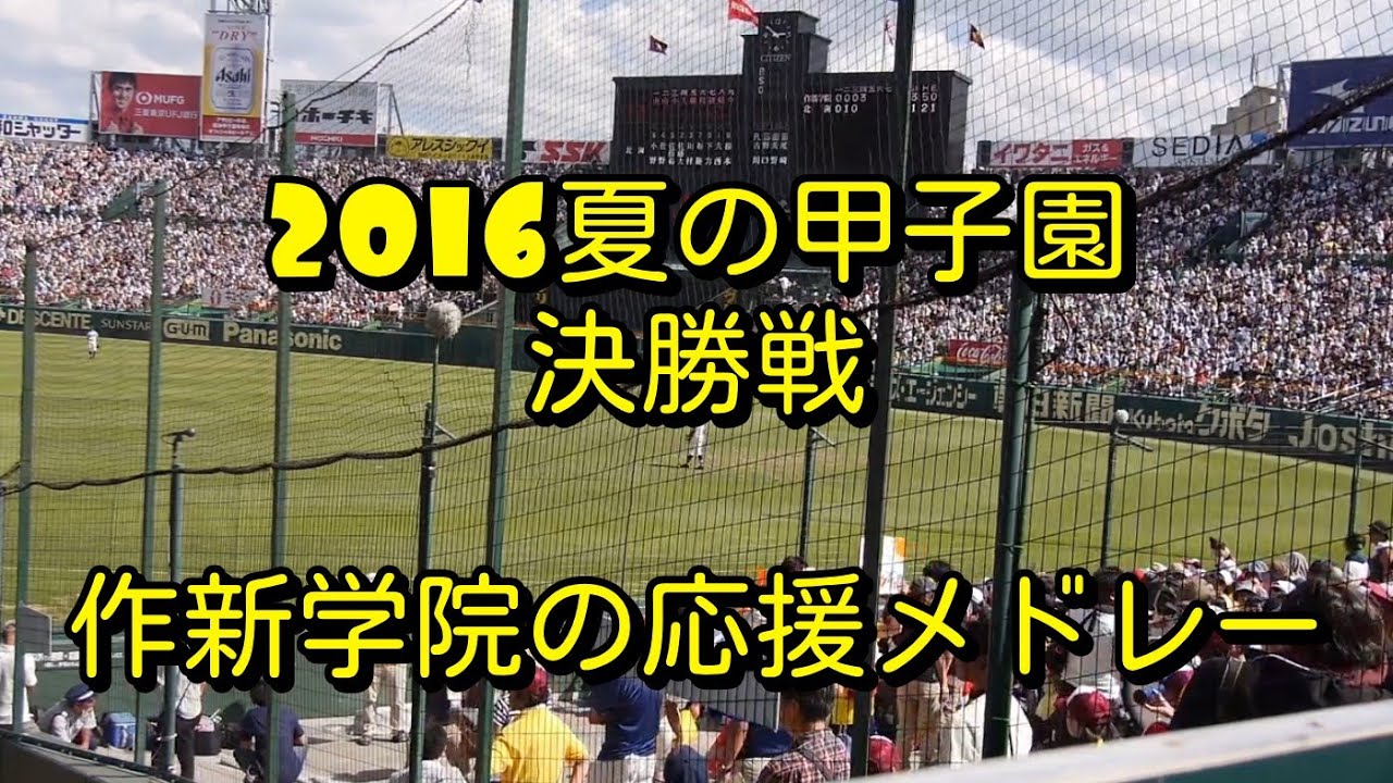 【再編集高音質版】 2016夏の甲子園決勝　作新学院の応援メドレー