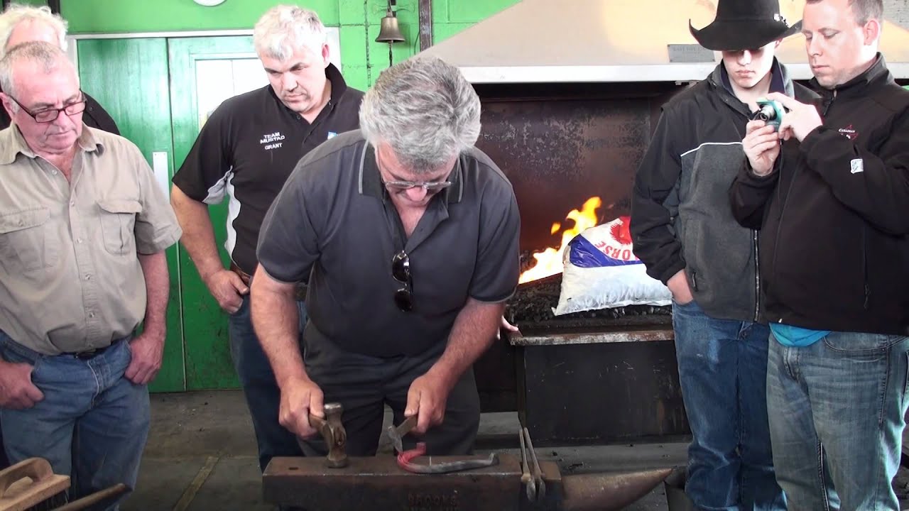 Bob Marshal and Dave Ducket make a caulk and wedge.