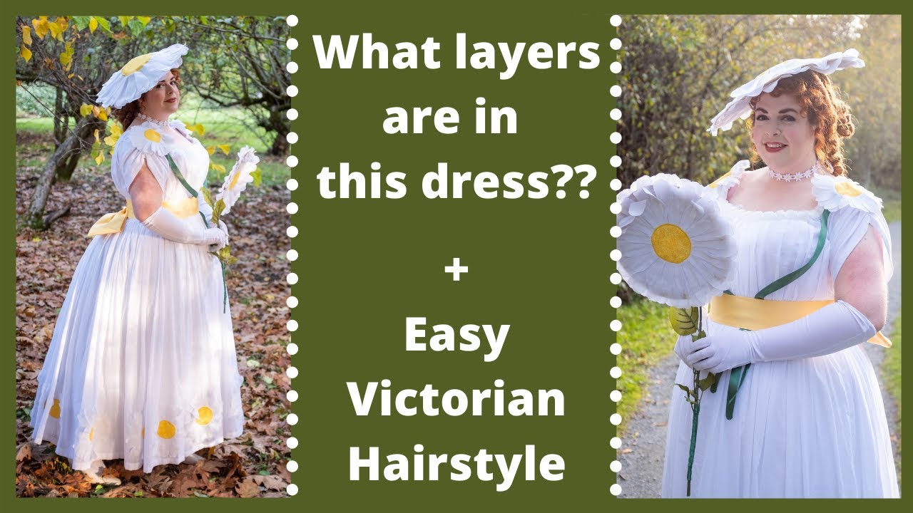 Getting Dressed in an 1888 Daisy Costume // Easy Bustle-Era Hair Tutorial