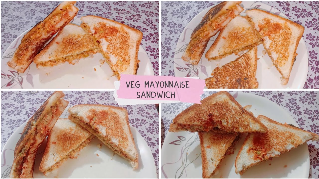 Veg Eggless Mayo Sandwich Recipe | Easy & Quick Breakfast Sandwich | 10-Minute Veg Mayo Toast