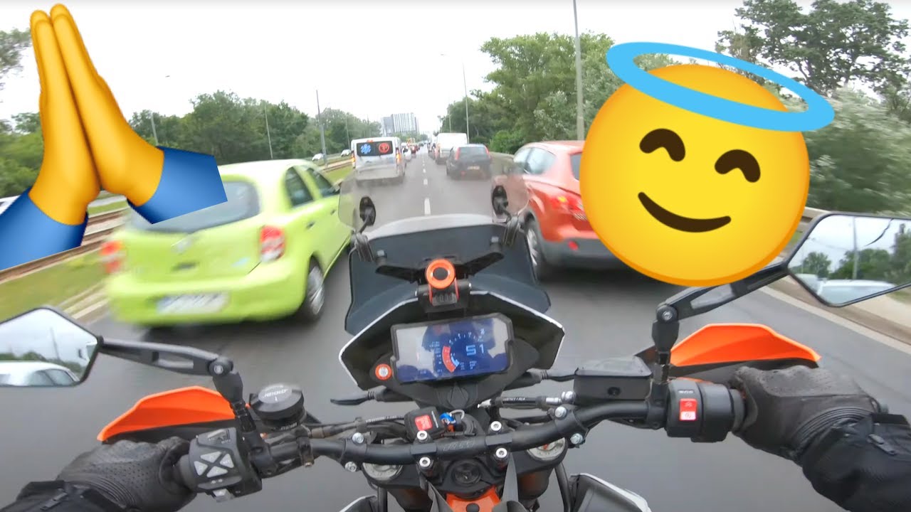 4K | KTM 790 Adventure R | Through The City Like Moses