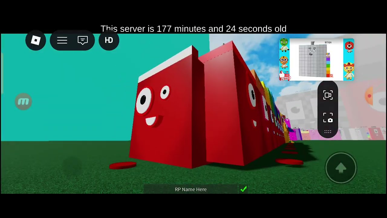 Number blocks 1 to 1000000 1000