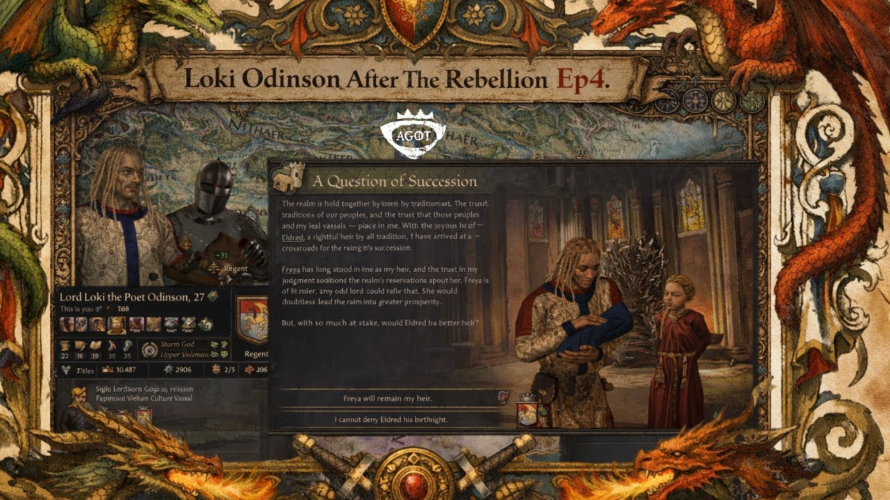 ⚔️ Loki Odinson - After The Rebellion CK3: AGOT Series - EP4🐉