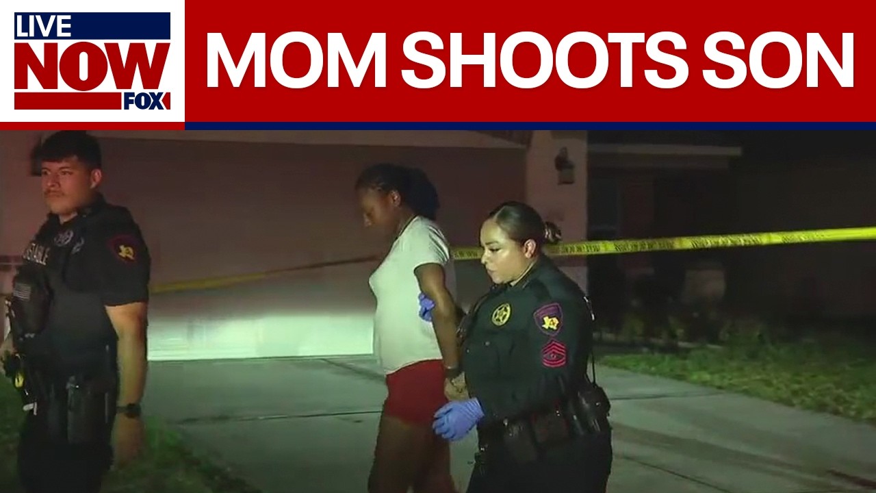 Mom arrested after shooting teen son, police say