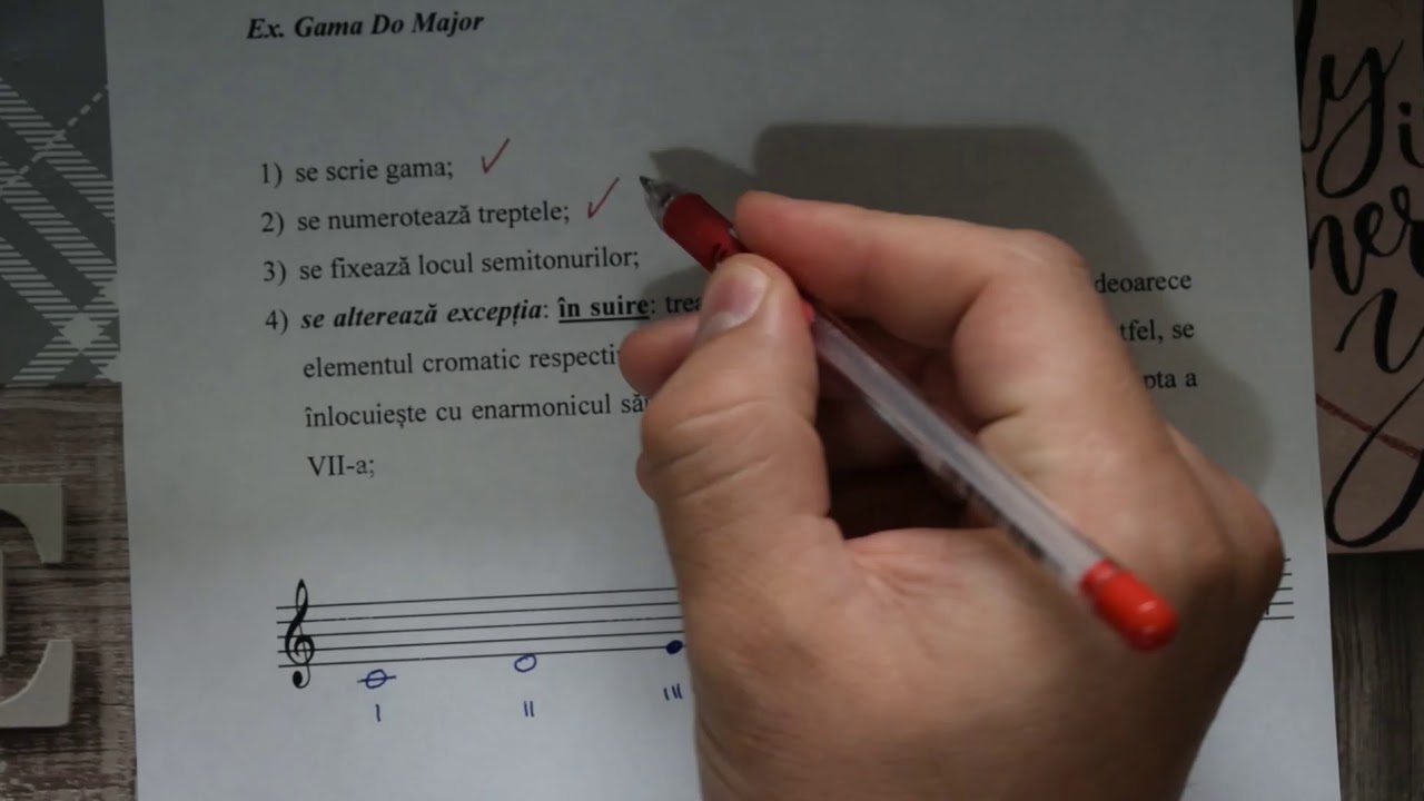 Cromatizarea gamei Do major &icirc;n urcare
