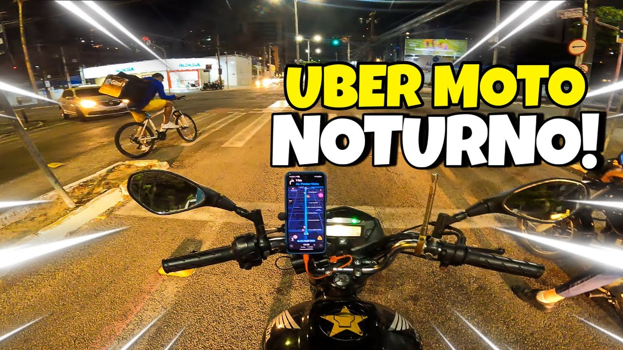 A NOITE É SINISTRA 😳/ UBER MOTO EM FORTALEZA