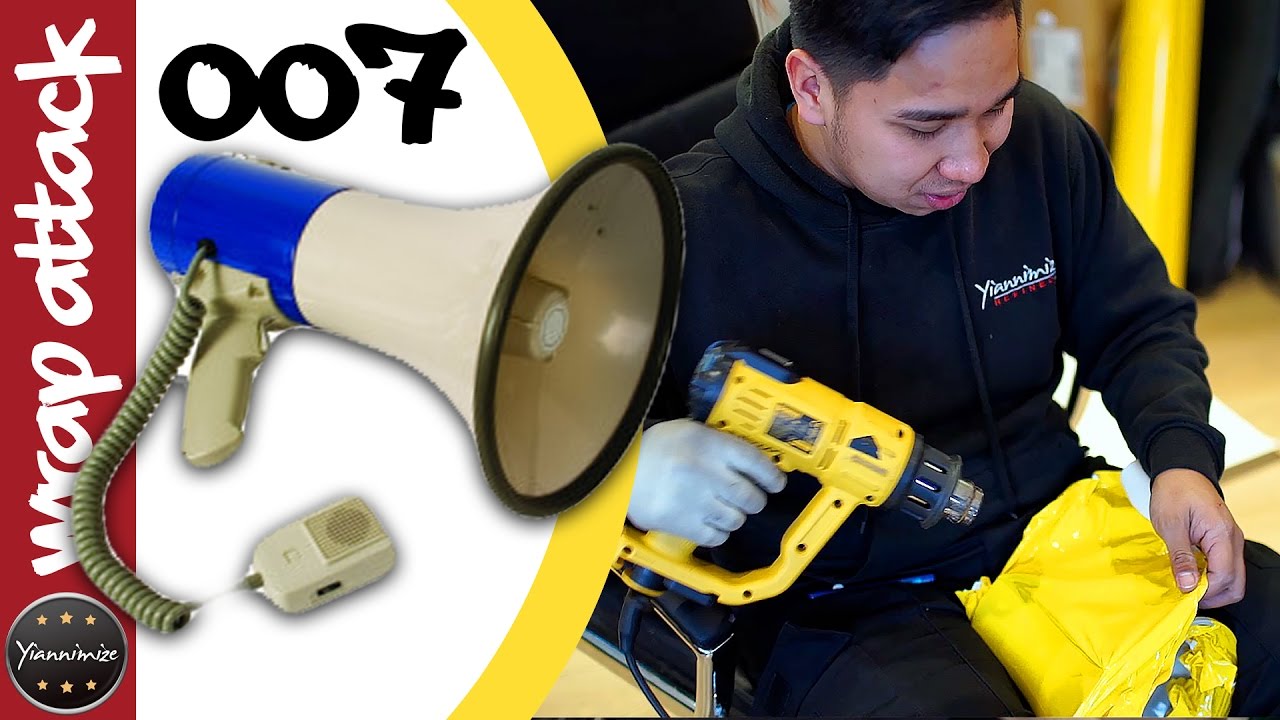 Ciro's Megaphone Wrapped in Black and Yellow | Wrap Attack 007