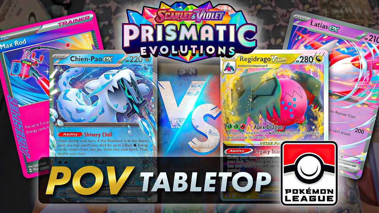 POV Tabletop | Chien-Pao ex vs Regidrago VSTAR【Prismatic Evolutions】League BO3
