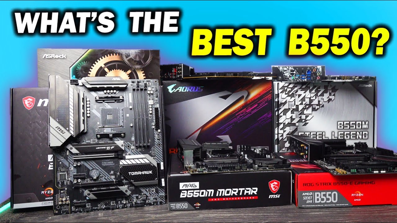 6 Way B550 Motherboard Comparison - Which is the BEST for the MONEY!?