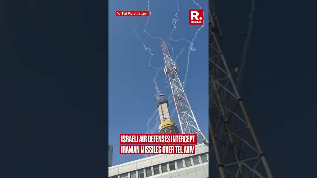 Israeli Air Defences Intercept Iranian Missiles Over Tel Aviv