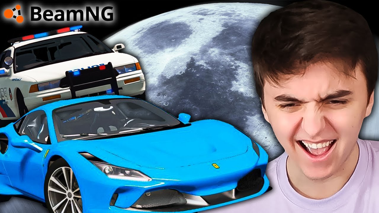 Jaké je to Ujíždět Policii na Měsíci? BeamNG.Drive