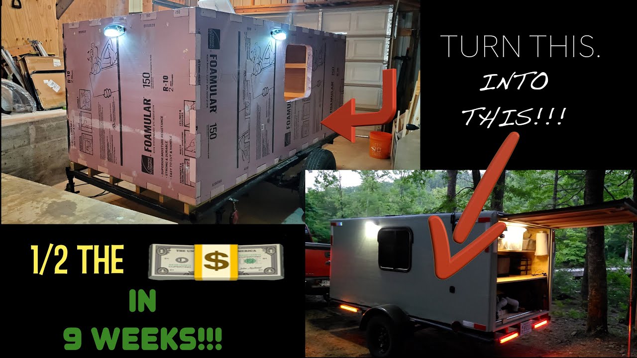 Homemade Offroad Micro Camper (Foamie) Part 2: Building out the inside.