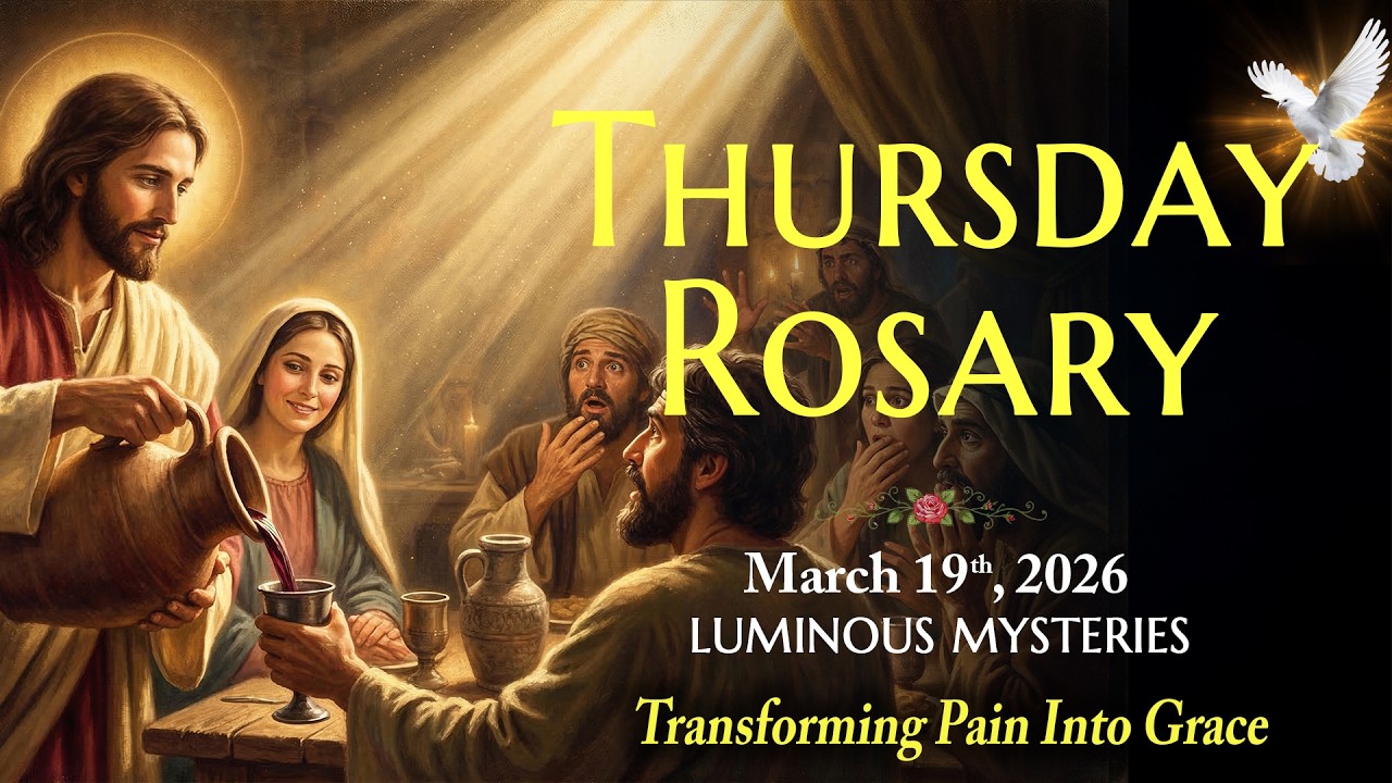 Святое Молитва Розария в четверг ❤️ 19 марта 2026 г. ❤️ Светлые Тайны Розария [Виртуальная]