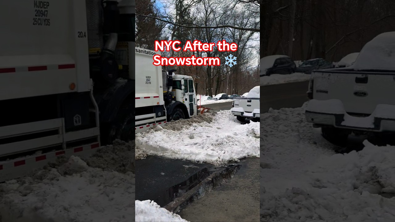 NYC After the Snowstorm ❄️ | Snowfall Aftermath in New York City #newyorkcity #snow #usa