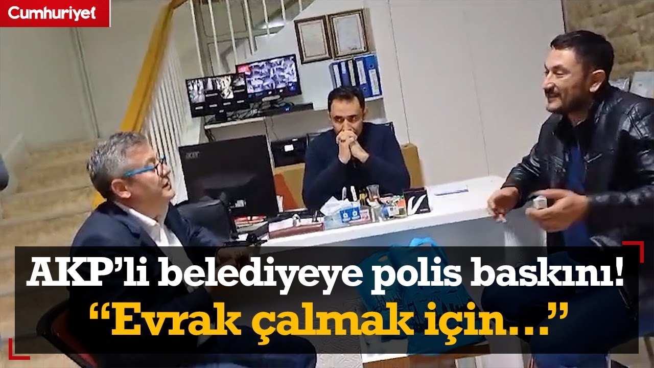 Kaybedeceğini anlayınca.... AKP'li belediyeye polis baskını!