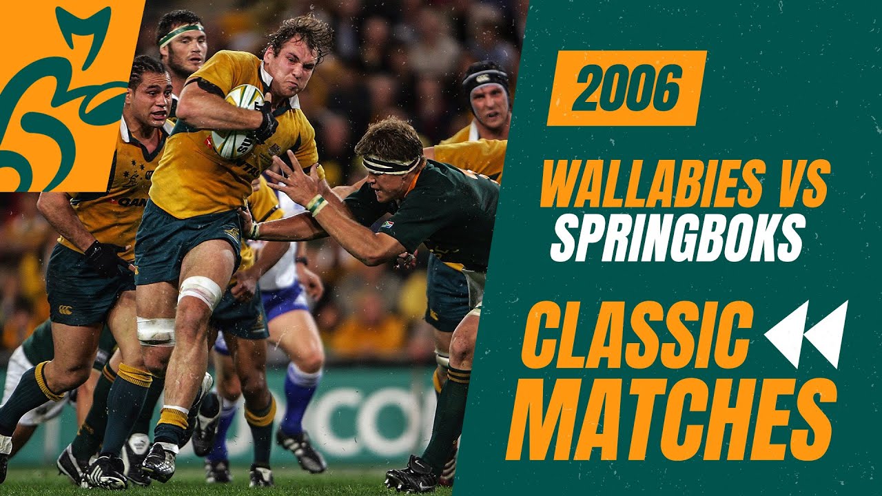 Wallabies vs Springboks | 2006 - Game 1 | Classic Matches