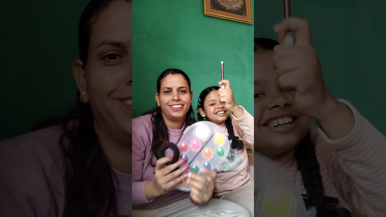 Mom daughter colour gift exchange......