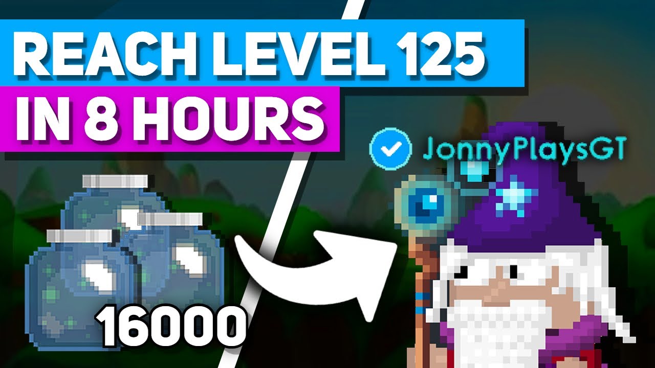 Reach Level 125 FAST (8 Hours) Growtopia