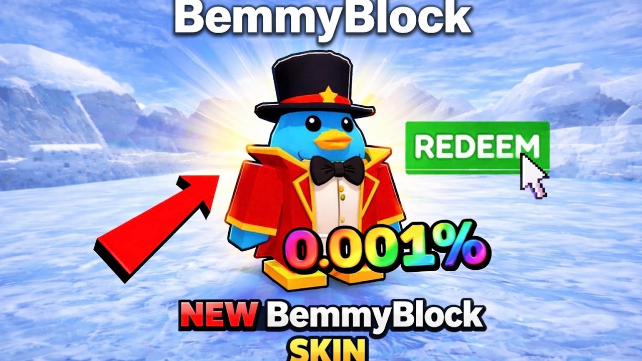 Как получить новый скин BEMMYBLOCK в режиме KNOCKOUT🐧 Roblox