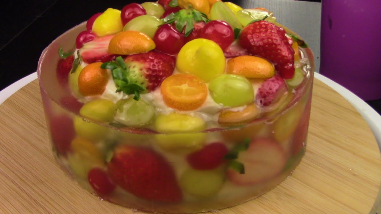 TARTA DE GELATINA Y FRUTA. LA TARTA VIRAL DEL MOMENTO-ASMR