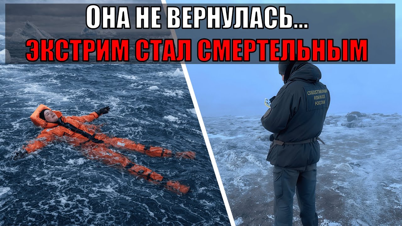 Женщину унесло течением во время айс-флоатинга под Мурманском — что пошло не так?