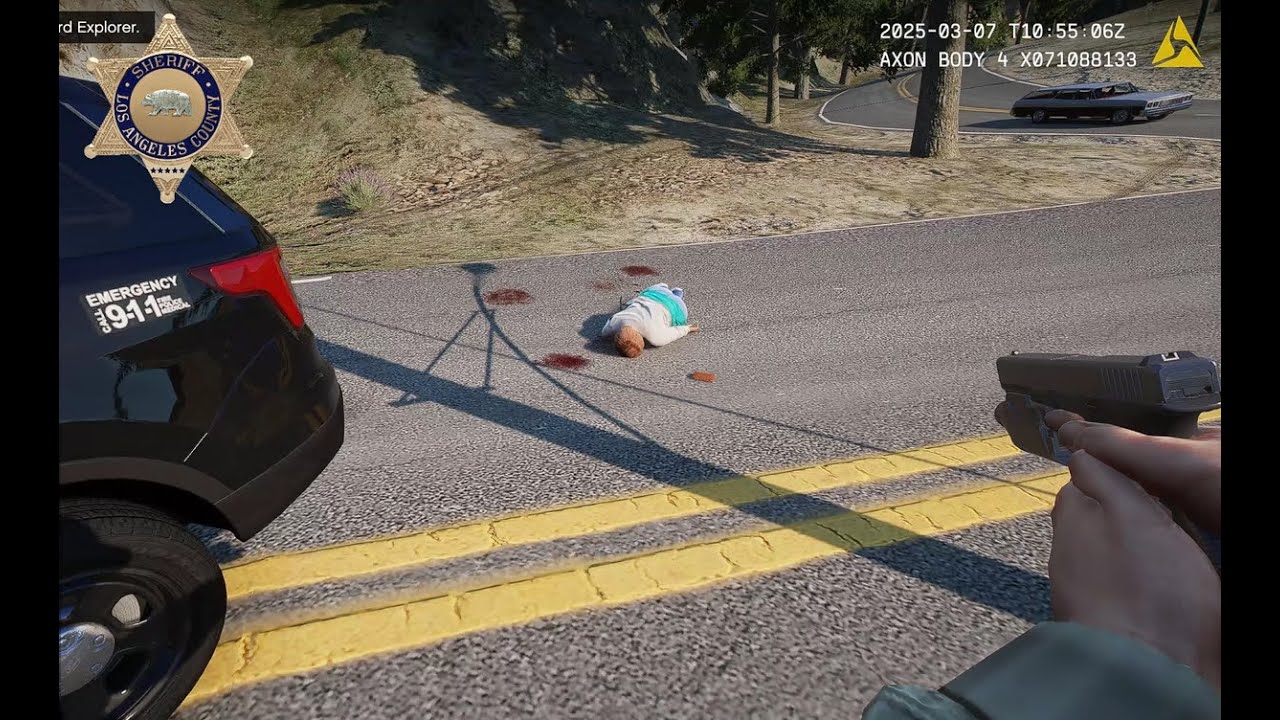 LASD Deputy Fatally Shoots Knife-Wielding Woman, Saves Partner | GTA V LSPDFR [NO COMMENTARY]