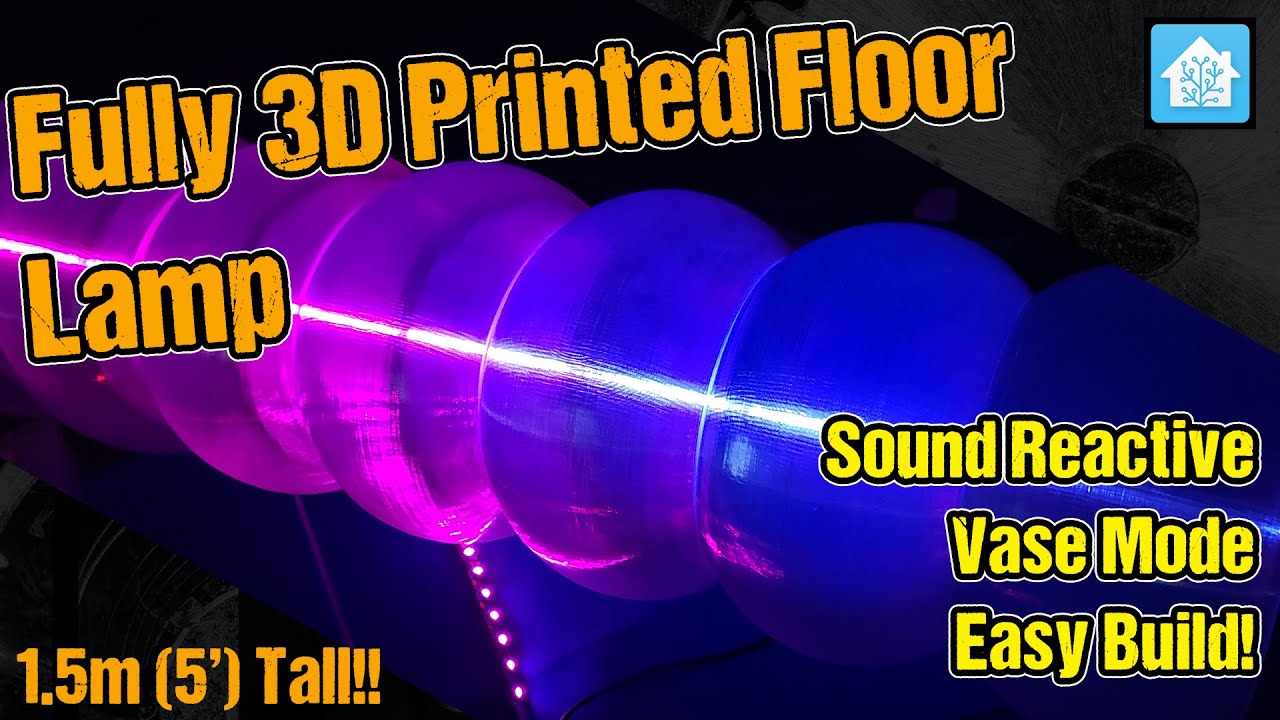 Create a Mesmerizing 5ft Sound Reactive LED Floor Lamp with 3D Printing - DIY Guide