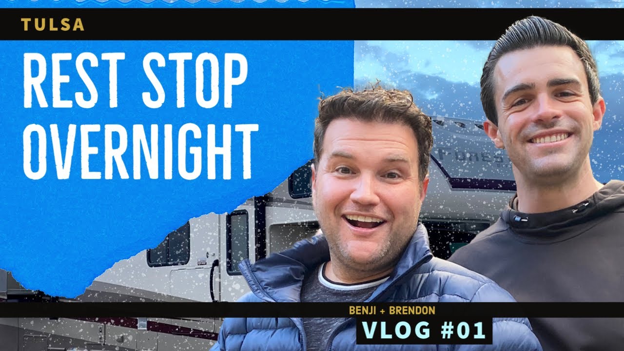 Gay Couple RV Travel Day | VLOG 01 | Rest Stop Overnight