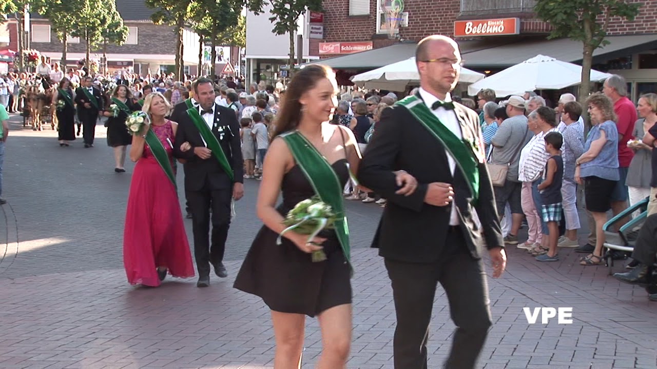 Stadtschützenfest Emsdetten 2018 Die Berger bei der Ringpolonaise