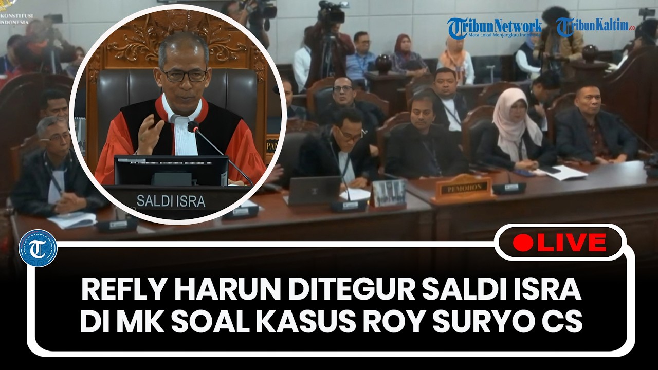 🔴LIVE: Refly Harun Ditegur Wakil Ketua MK Saldi Isra Soal Kasus Roy Suryo CS
