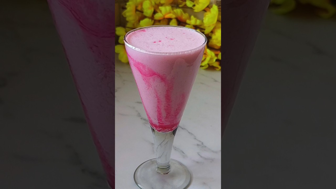 How to make rooh afza lassi | Yoghurt drink #shorts