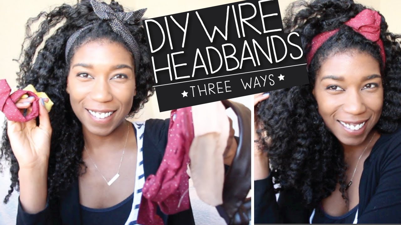DIY Wire Headbands + Bun Wire Ties [No Sew] 3 WAYS