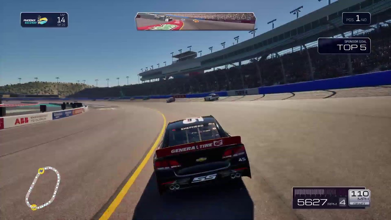 Nascar continuing Friday race