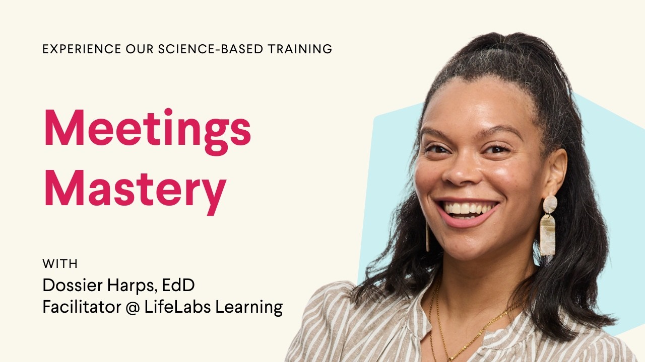 Introduction to Meetings Mastery | LifeLabs Learning Workshop Preview