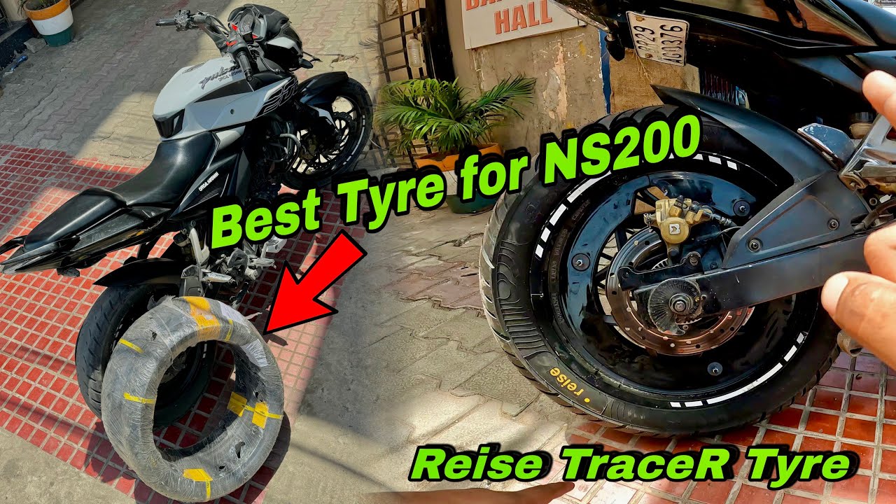 Best Tyre for NS200 😍 | Finally New Tyres Install ho Gaye NS200 me | Reise Moto TraceR Tyres