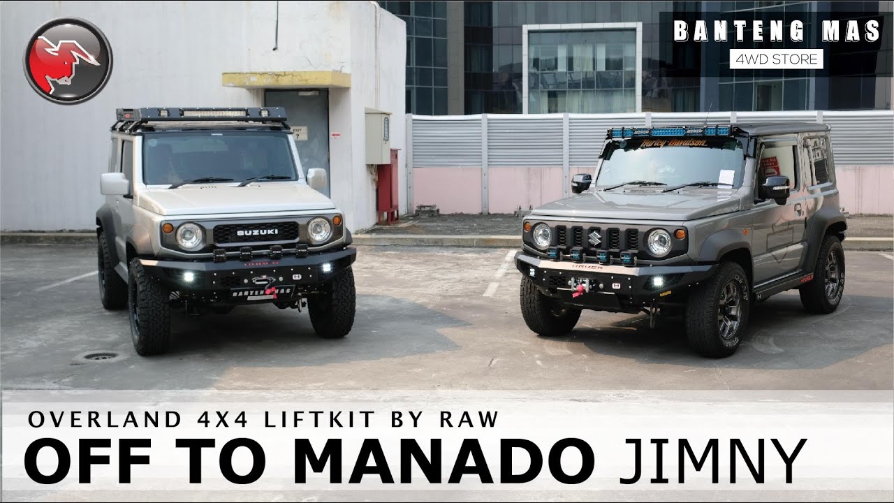 JIMNY SIAP OVERLAND 4X4 LIFTKIT BY RAW OFF TO MANADO (RAW 4X4, WARN, IPF, HAMER, BF GOODRICH, WORK)