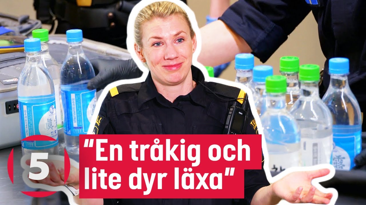 Matlagningsvin eller starksprit? Mystisk v&auml;tska i PET-FLASKOR! | Gr&auml;nsbevakarna Sverige | Kanal 5