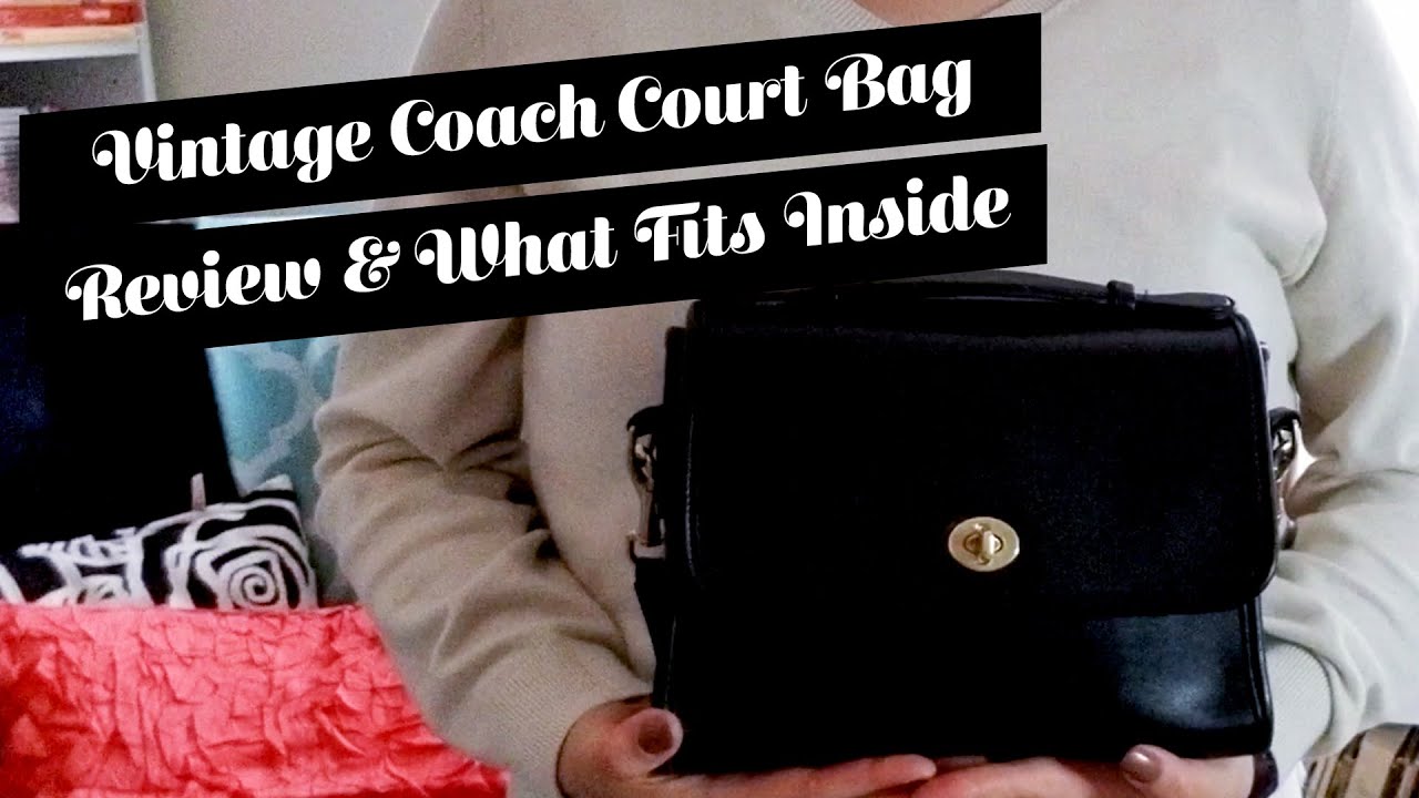 Vintage Coach Court Bag Review, What Fits Inside / WIMB, and Mod Shots