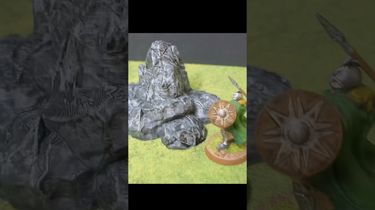🔥 Painting Scenic Rocks for Middle-earth for the First Time! #dnd #tabletopminiatures #warhammer