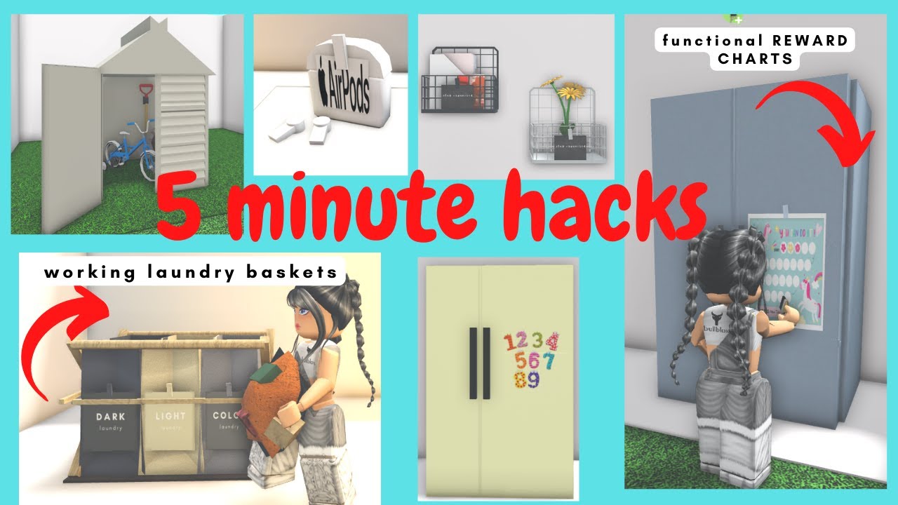 BLOXBURG *5 MINUTE* RP HACKS that you NEED!!!  *EASY & CHEAP* [ROBLOX