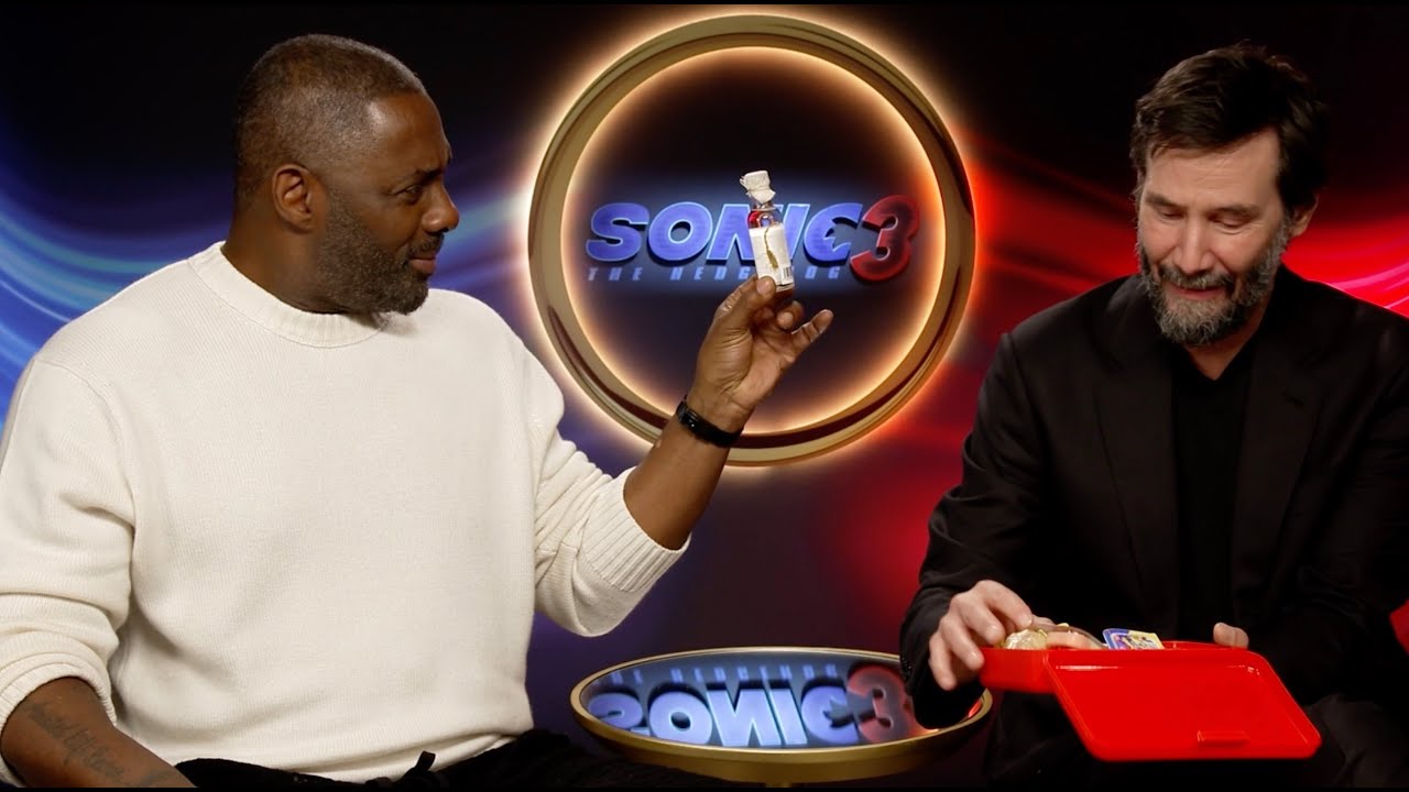 Cast of Sonic the Hedgehog 3 Try Mexican Candy-Keanu Reeves, Idris Elba, Ben Schwartz-Prueban Dulces