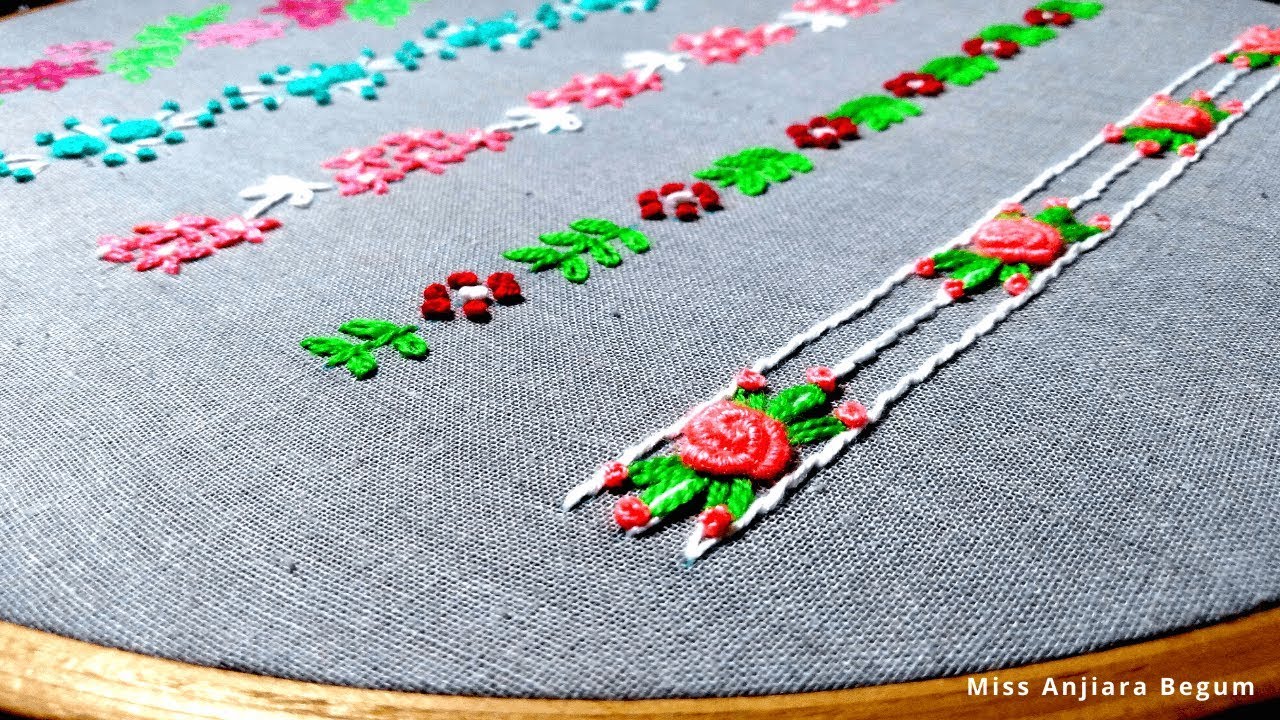 5 stunning Hand Embroidery for Dress,Saree,Blouse designs,Secrets of Embroidery-45, #StayHome